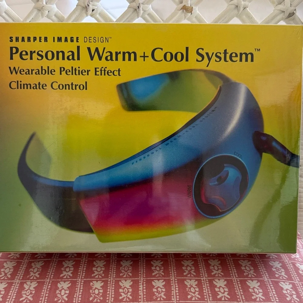 Sharper Image Wearable Climate Control Glasses - Black and Blue